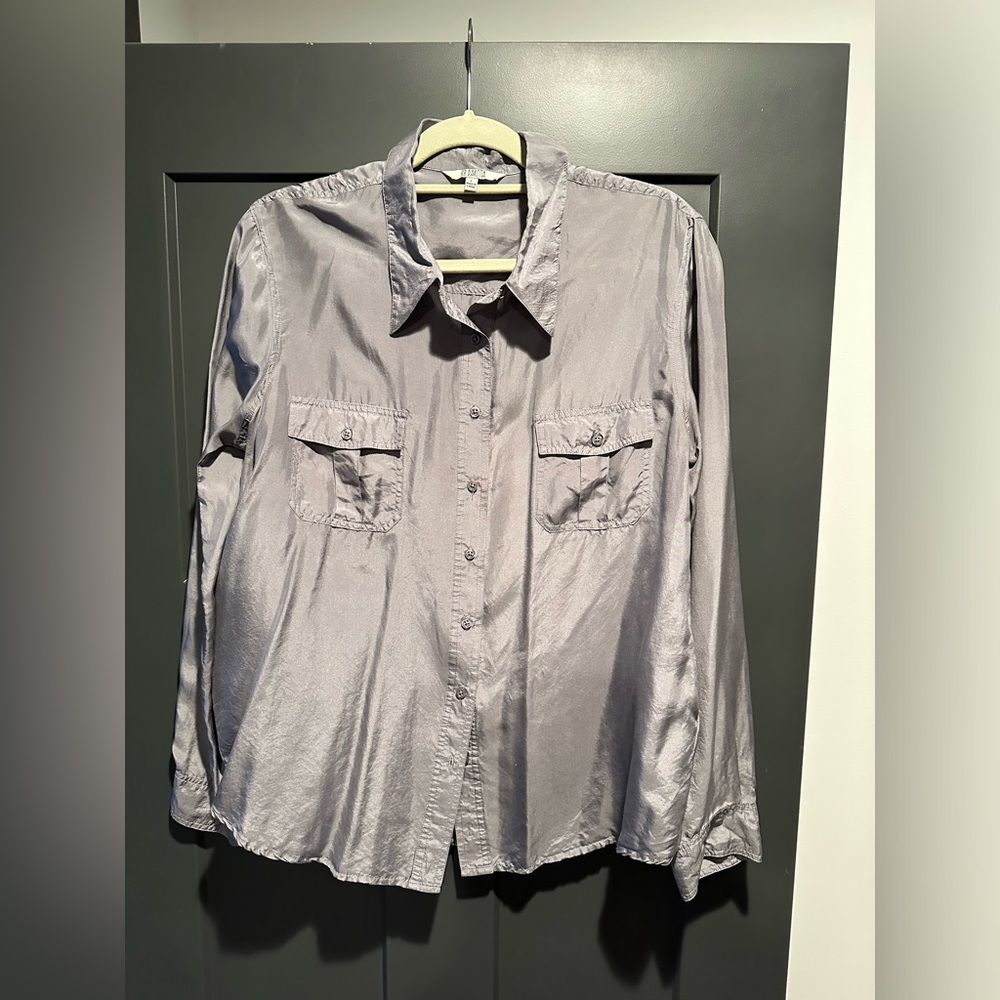 Bb Dakota Silk Button Down Top - image 1